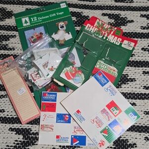 🎄 VINTAGE 1990s Y2K BUNDLE Christmas Gift Tags Assortment